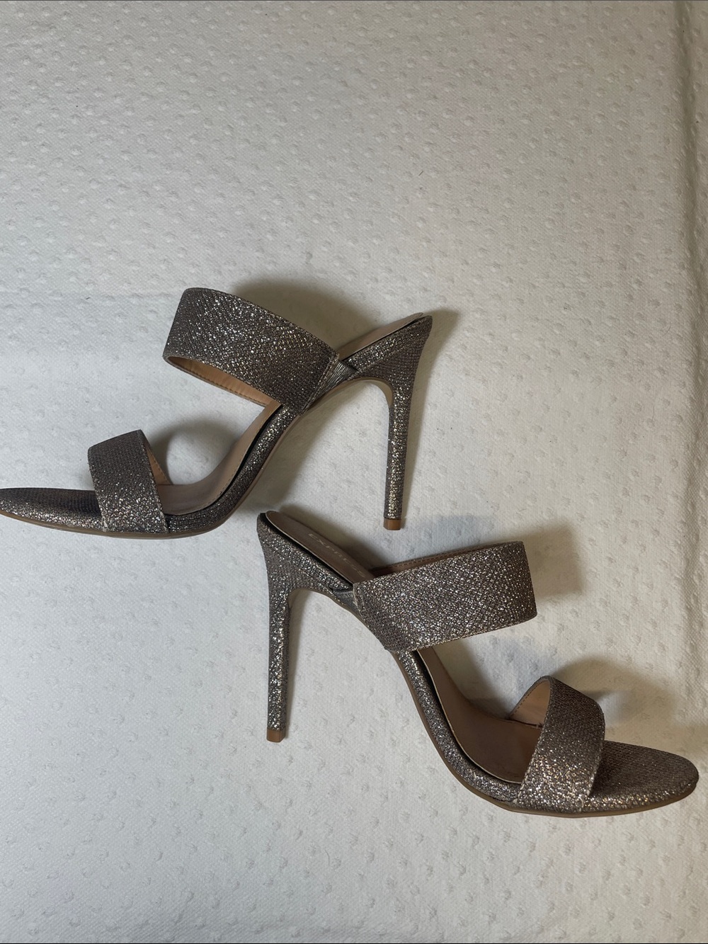 Express SPARKLING party mule sling back heel wedding party vacation getaway W8